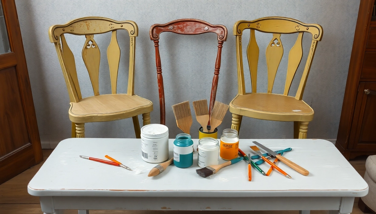 Czym pomalować lakierowane krzesła