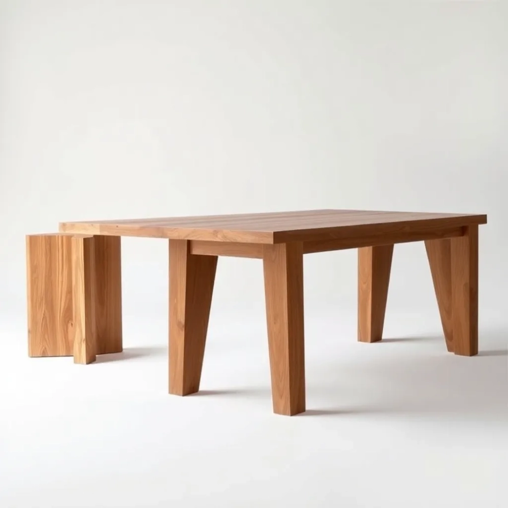 Drewniane nogi do ławy