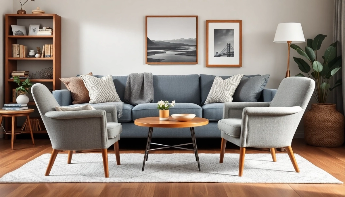 Jakie krzesła do szarej kanapy