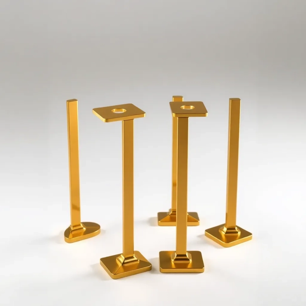 Nogi do biurka złote