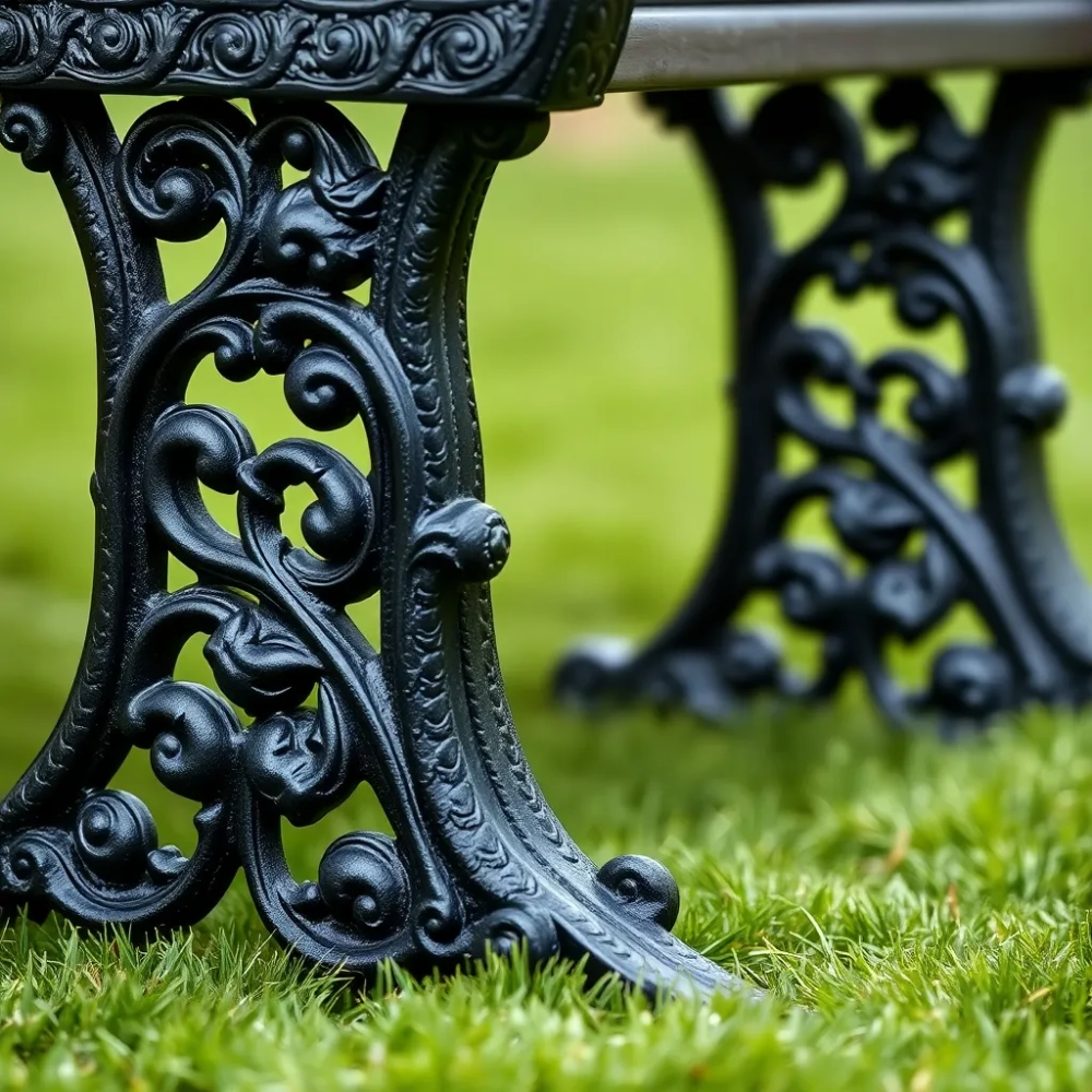 Nogi do ławki żeliwne