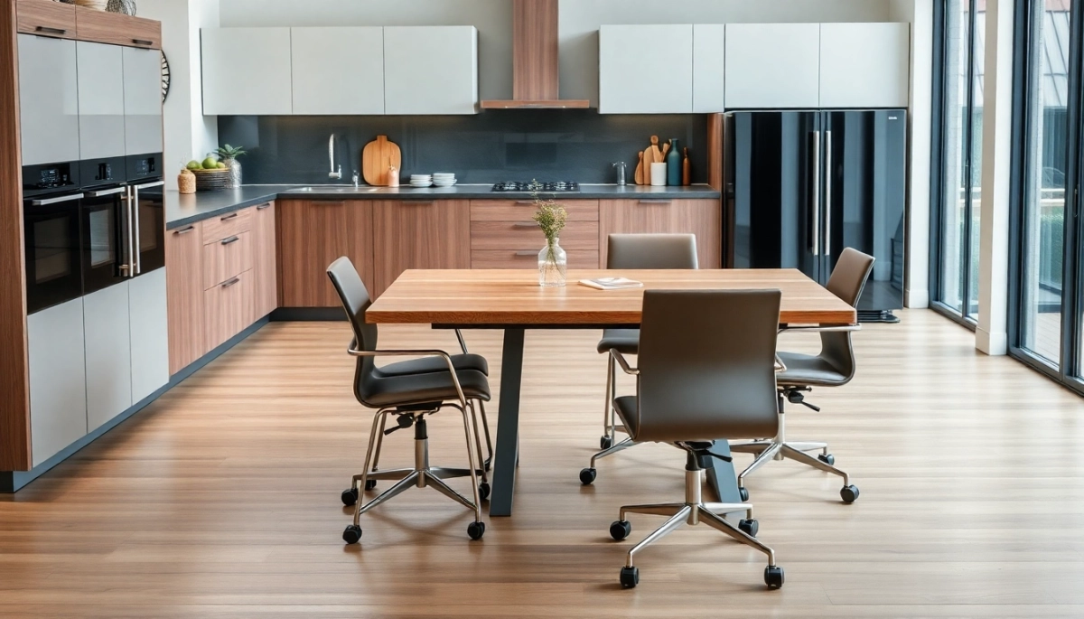 Nowoczesne stoły i krzesła do kuchni