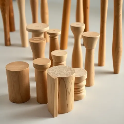 Drewniane nogi do stołu