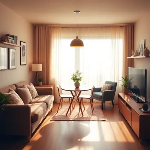 Jak urządzić mały salon ze stołem
