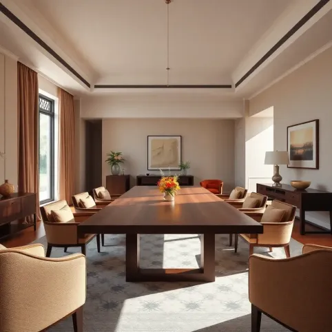 Jak urządzić pokój gościnny z dużym stołem