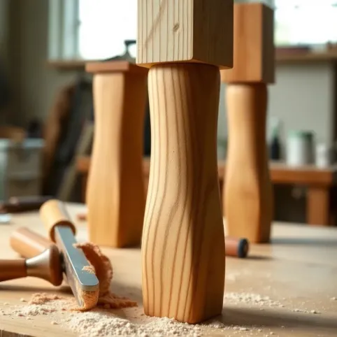 Jak zrobić drewniane nogi do stołu