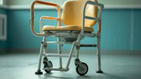 krzesło toaletowe na kółkach używane