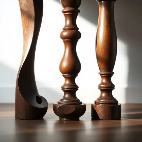 Nogi toczone do stolika kawowego