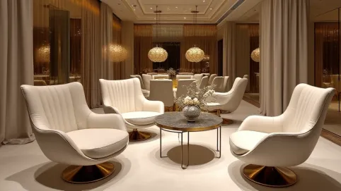 Nowoczesne krzesła do salonu glamour