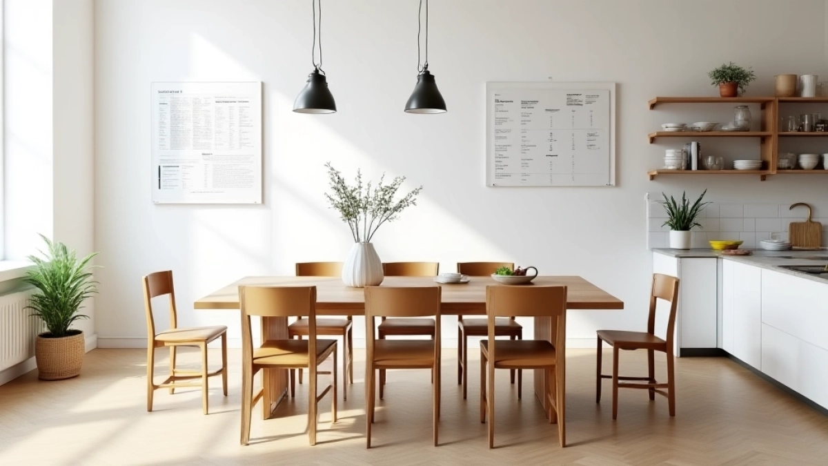 Standardowe wymiary stołu kuchennego