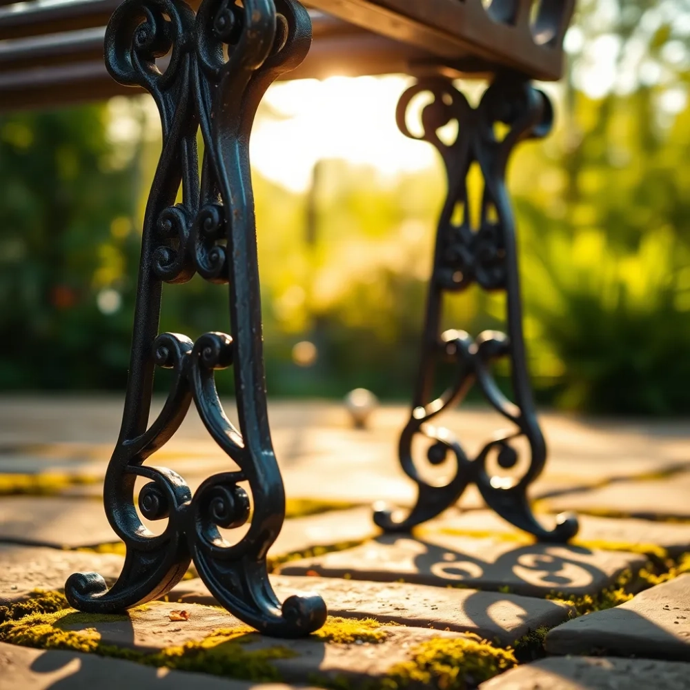 Stare nogi żeliwne do ławki