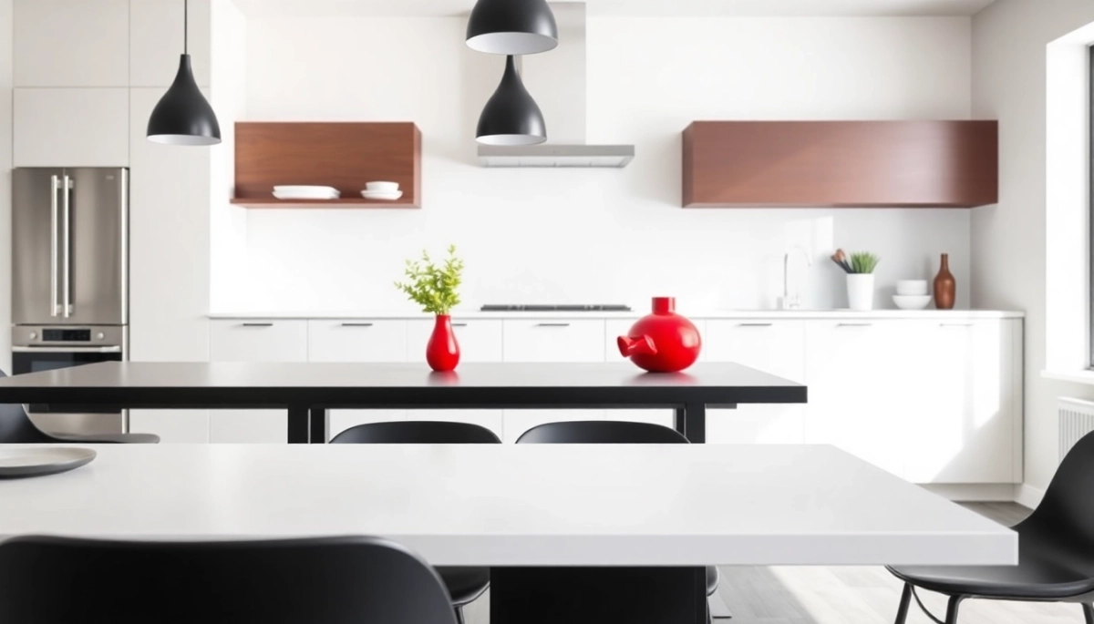 Stoły kuchenne nowoczesne Black Red White