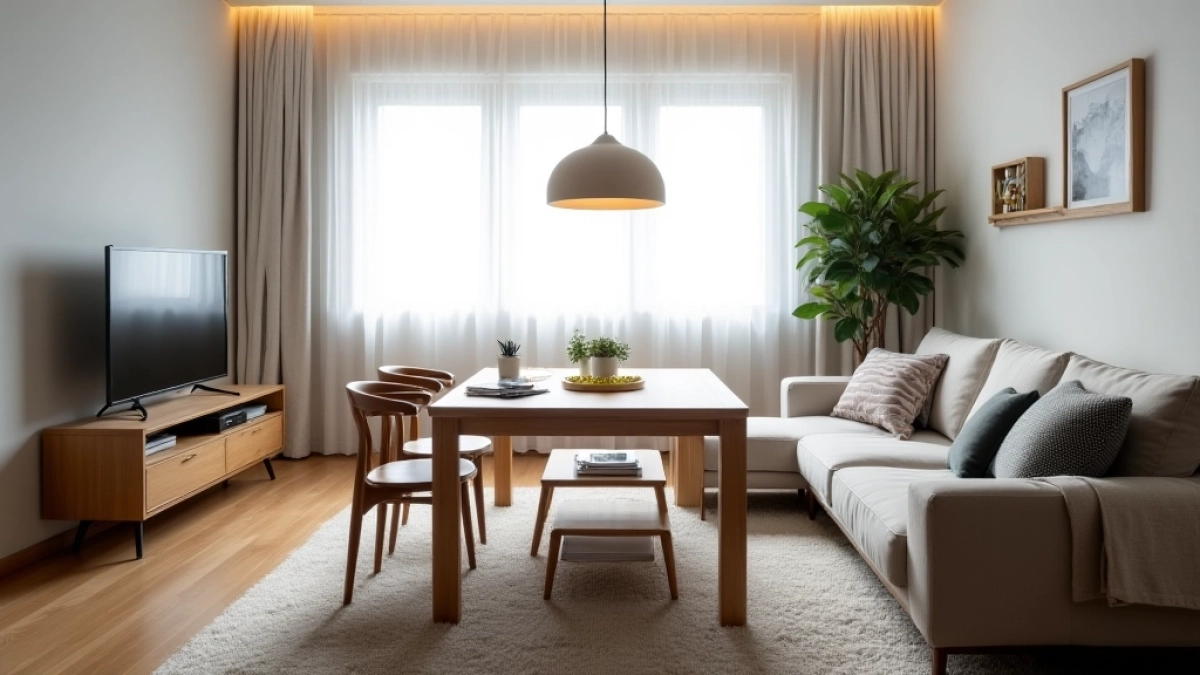 Wysokość stołu w salonie