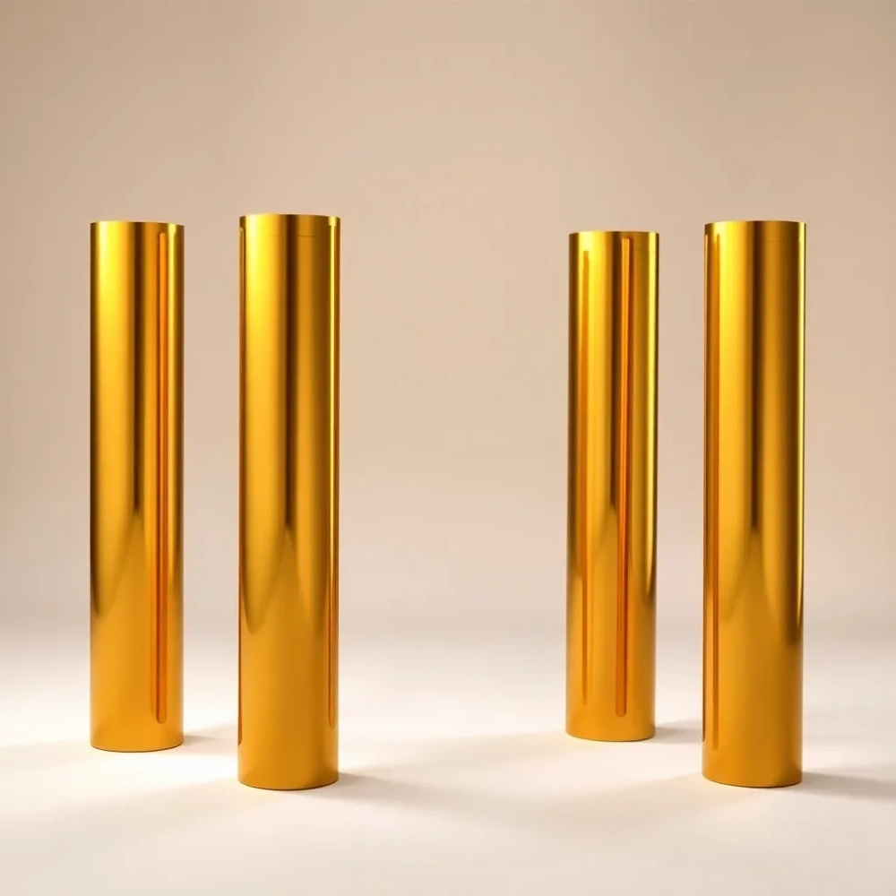 Złote nogi do stołu 70 cm